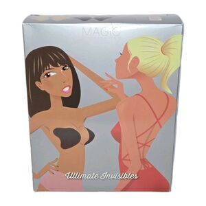 MAGIC BODYFASHION Invisible Bra Strapless Backless Self-Adhesive Reusable NEW